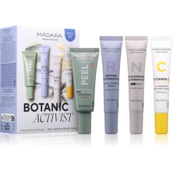 MÁDARA Botanic Activist 4-Step Mini Renewal Routine Set ajándékszett az arcbőr regenerálására és megújítására