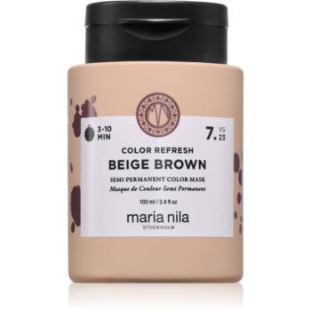 Maria Nila Colour Refresh gyengéd tápláló maszk tartós színes pigmentekkel árnyalat Beige Brown 7.23 100 ml kép
