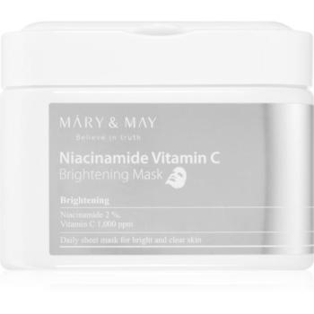 Mary&May Niacinamide Vitamin C Brightening Mask fátyolmaszk szett az élénk bőrért 30 db kép