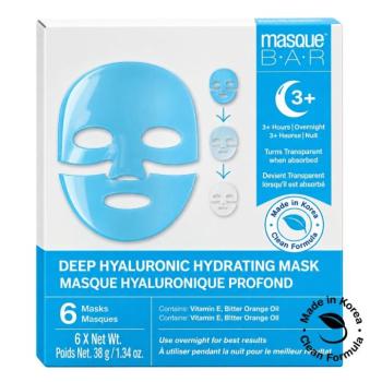 Masque BAR 38g/db koreai intenzív hidratáló hialuronsavas hidrogél arcmaszk - 6 db kép