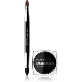 MAYBELLINE NEW YORK Tattoo Liner hosszantartó géles szemhéjtus ecsettel árnyalat 950 Blackest Black 3 g kép