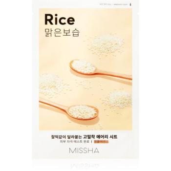 Missha Airy Fit Rice arcmaszk tisztító és frissítő hatással 19 g kép