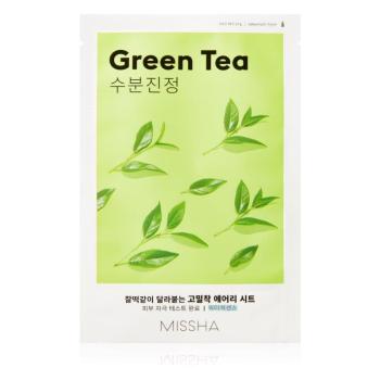 Missha Airy Fit Green Tea nyugtató hatású gézmaszk zöld teával 19 g kép