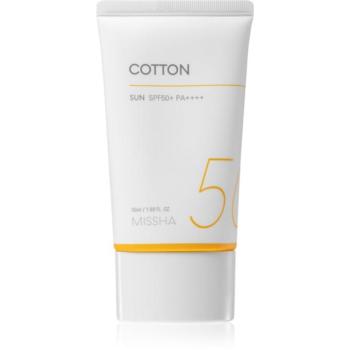 Missha All Around Safe Block Cotton Sun napozó krém SPF50+ az érzékeny és allergiás bőrre 50 ml kép
