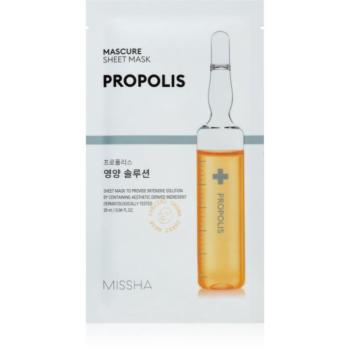 Missha Mascure Propolis tápláló gézmaszk érzékeny és irritált bőrre 28 ml kép