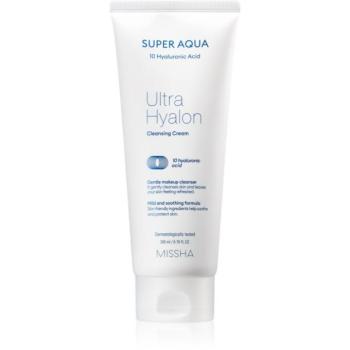 Missha Super Aqua 10 Hyaluronic Acid hidratáló tisztító krém 200 ml kép