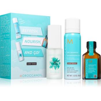 Moroccanoil Refresh, Nourish, and Go! (Dark Tones) szett sötét hajra hölgyeknek kép