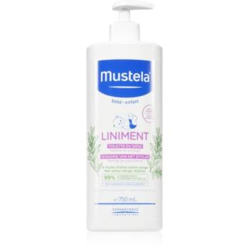 Mustela Bébé Liniment tisztító tej gyermekeknek születéstől kezdődően 750 ml kép