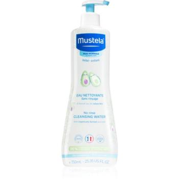 Mustela Bébé No Rinse Cleansing Water tisztító víz gyermekeknek születéstől kezdődően 750 ml kép