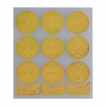 Nail Stencil 14 Gold () kép