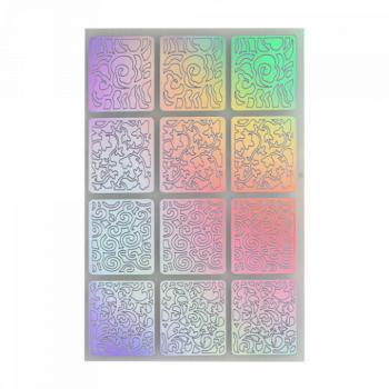 Nail Stencil 17 Holo Silver () kép