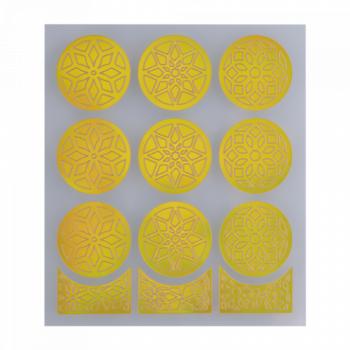 Nail Stencil 23 Gold () kép