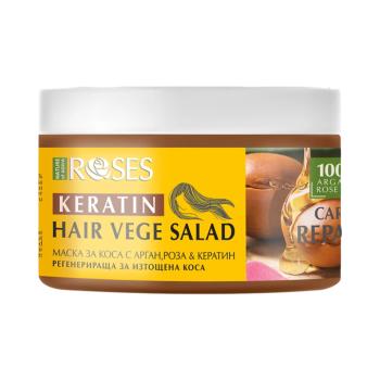 NATURE OF AGIVA VEGE SALAD regeneráló hajmaszk argánolajjal, rózsaolajjal és keratinnal, 350 ml kép