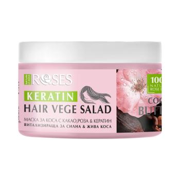 NATURE OF AGIVA VEGE SALAD vitalizáló hajpakolás kakaóval, rózsával és keratinnal, 350 ml kép
