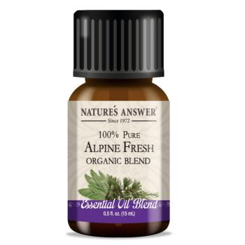 Nature's Answer Alpine Fresh Blend, illóolaj, alpesi frissesség, illóolaj, BIO, 15 ml kép