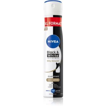 NIVEA Black & White Invisible Silky Smooth izzadásgátló spray hölgyeknek 200 ml kép