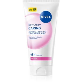 NIVEA Caring tápláló nappali krém száraz bőrre SPF 15 50 ml kép