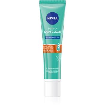 NIVEA Derma Skin Clear lágy éjszakai peeling 40 ml kép