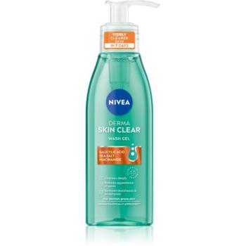 NIVEA Derma Skin Clear tisztító gél az arcbőrre 150 ml kép
