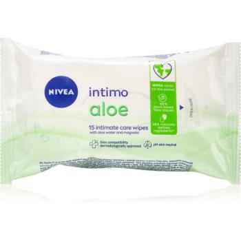 NIVEA Intimo Aloe papírtörlők az intim higiéniához 15 db kép