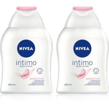 NIVEA Intimo Sensitive emulzió intim higiénára takarékos kiszerelés kép