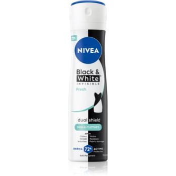 NIVEA Invisible Black & White Fresh izzadásgátló spray hölgyeknek 150 ml kép