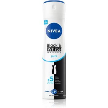 Nivea Invisible Black & White Pure izzadásgátló dezodor a fehér és sárga foltok ellen 150 ml kép