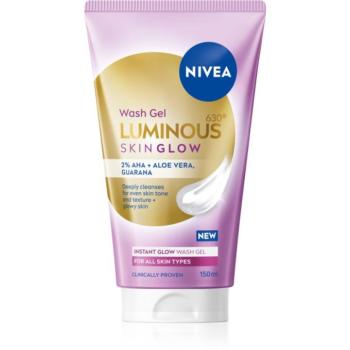 NIVEA Luminous Skin Glow tisztító gél az arcbőrre az élénk bőrért 150 ml kép