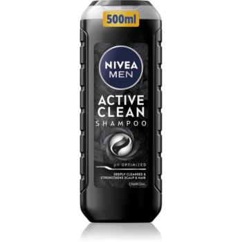 NIVEA MEN Active Clean mélyen tisztító sampon aktív szénnel 500 ml kép