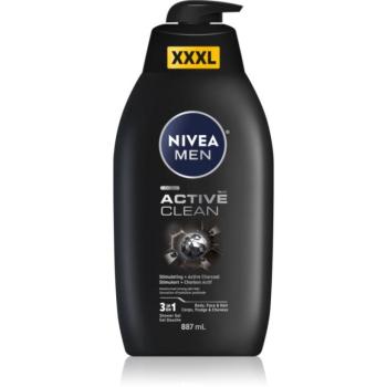 NIVEA MEN Active Clean tusfürdő gél uraknak 887 ml kép