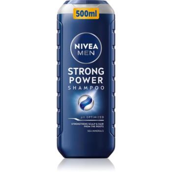 NIVEA MEN Strong Power sampon a haj növekedéséért és megerősítéséért a hajtövektől kezdve 500 ml kép