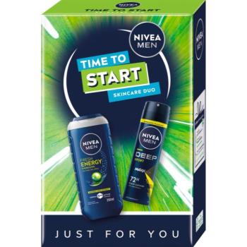 NIVEA MEN Time to Start ajándékszett testre