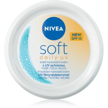 NIVEA Soft Daily UV hidratáló védőkrém testre és arcra SPF 15 100 ml kép