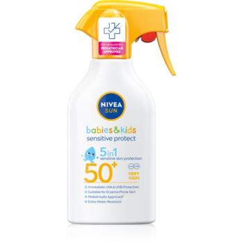 NIVEA SUN Babies & Kids gyermek spray a napozáshoz az érzékeny bőrre SPF 50+ 250 ml kép
