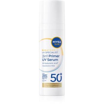 NIVEA SUN Daily UV Serum Egységesítő sminkalap 2 az 1-ben SPF 50+ 30 ml kép