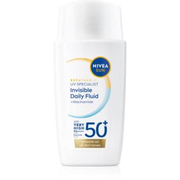 NIVEA SUN Invisible Daily Fluid gyengéd védő folyadék SPF 50+ 40 ml