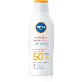 NIVEA SUN Sensitive Immediate naptej érzékeny bőrre SPF 50+ 200 ml kép