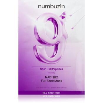 Numbuzin No. 9 NAD Bio Lifting-sil Full Face Mask feszesítő kollagén maszk peptidekkel 4 db kép