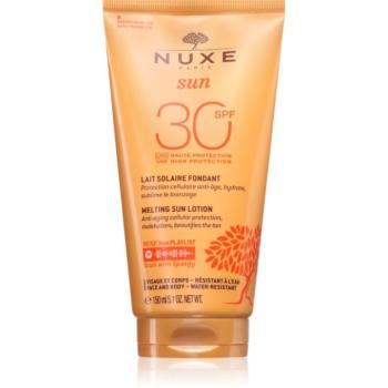 Nuxe Sun Delicious Cream High Protection naptej arca és testre SPF 30 150 ml kép