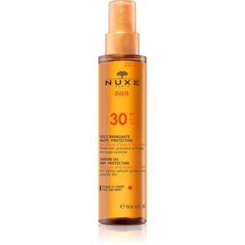 Nuxe Sun Tanning Oil High Protection napolaj testre és arcra SPF 30 150 ml kép