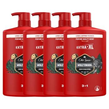 Old Spice Wolfthorn 3in1 férfi Sampon és Tusfürdő 4x1000ml kép