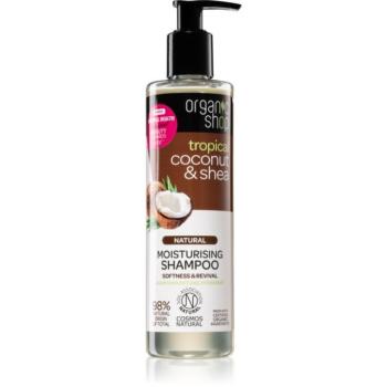 Organic Shop Natural Coconut & Shea hidratáló sampon száraz és sérült hajra 280 ml kép