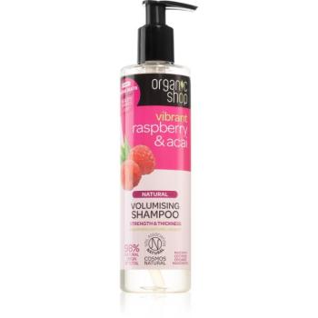 Organic Shop Natural Raspberry & Acai tömegnövelő tisztító sampon 280 ml kép