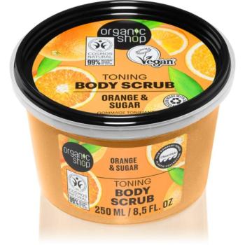 Organic Shop Orange & Sugar tonizáló peeling testre 250 ml kép