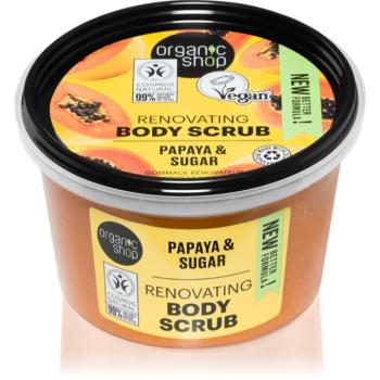 Organic Shop Organic Papaya & Sugar cukros test peeling 250 ml kép