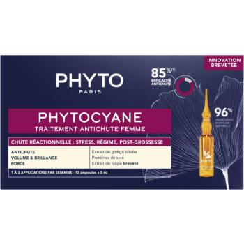 PHYTO Phytocyane Care a reakciós hajhullás ellen, nőknek 12 × 5 ml kép