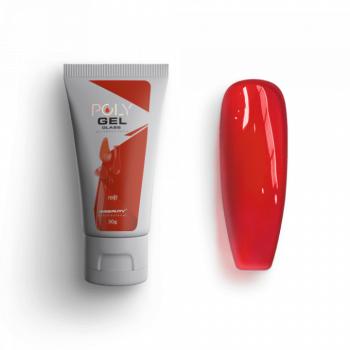 Polygel Glass - Red - HEMA Mentes Építőzselé (30g) kép