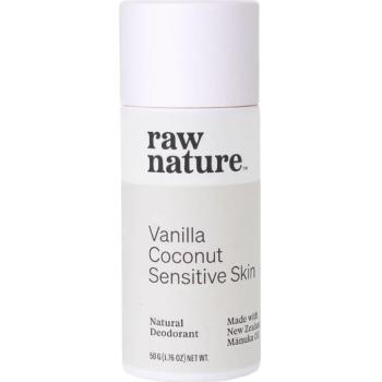 Raw Nature Natural dezodor, natúr dezodor, vanília, kókusz, érzékeny bőrre, 50 g kép