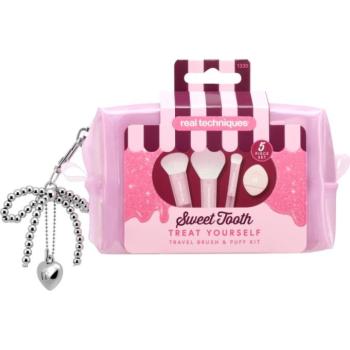 Real Techniques Sweet Tooth Treat Yourself Utazó ecsetkészlet táskával kép