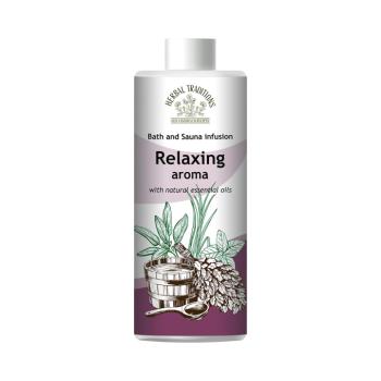 Relaxáló aroma fürdőhöz, szaunához és gőzfürdőhöz – 500 ml – Herbal Traditions kép